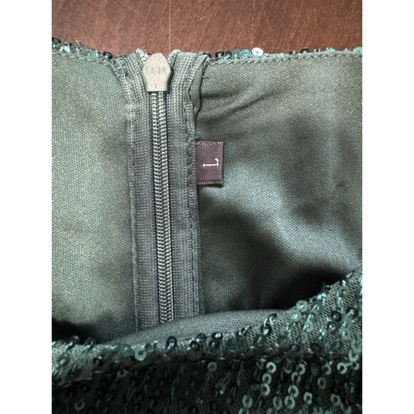 Unbranded Women’s Deep Green Sequin Top Dress Size Large - Picture 3 of 3